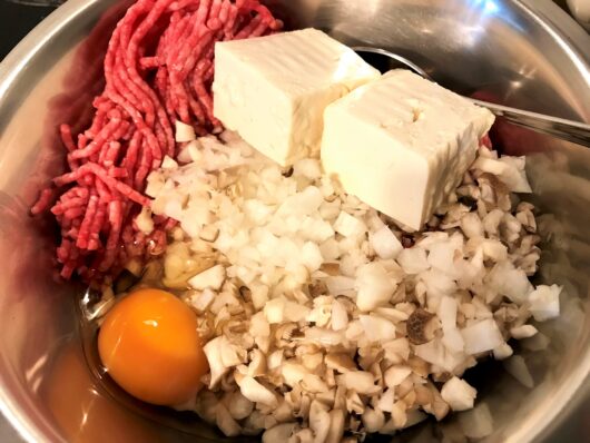 豆腐ハンバーグ調理過程