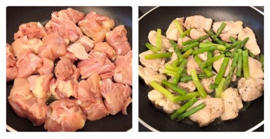 鶏肉マリネ調理過程