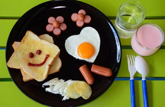 ワンプレートの朝食